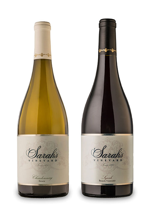Sarah's Vineyard Chardonnay and Sarah's Vineyard Syrah
