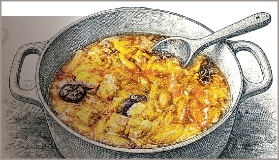 Drawing of Latvian Stew